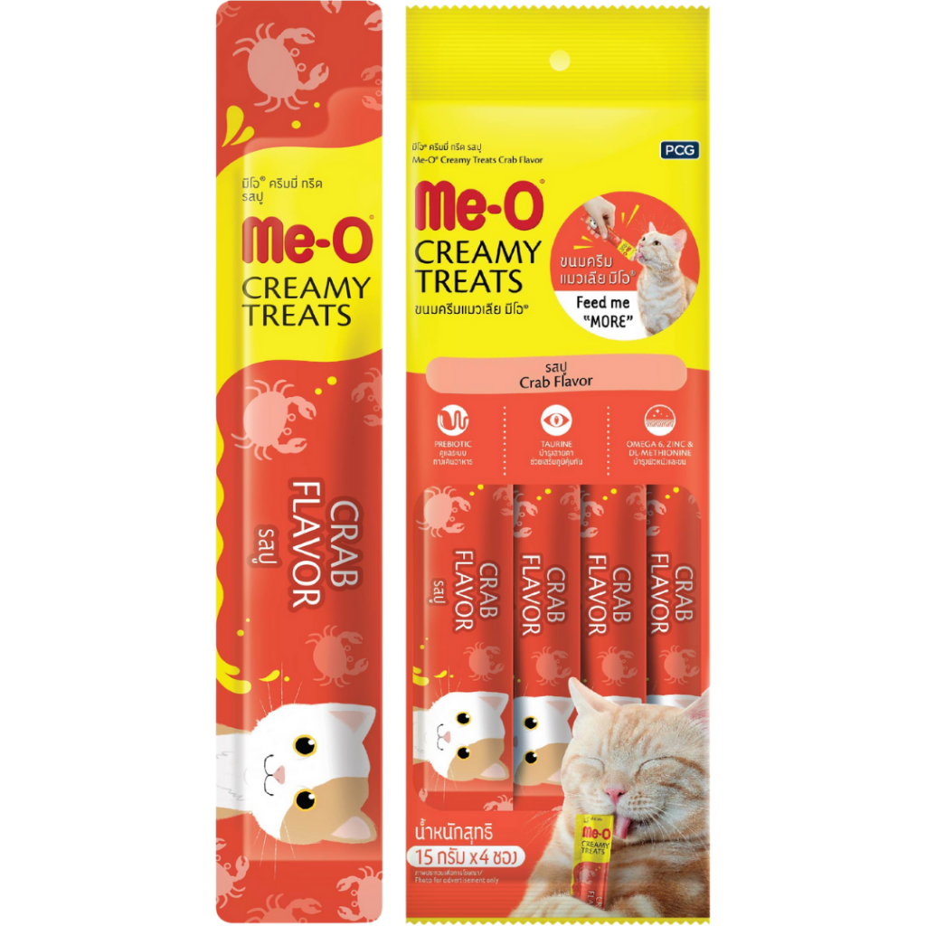 Me-O Creamy Yengeçli Krema Kedi Ödülü 4x15 Gr