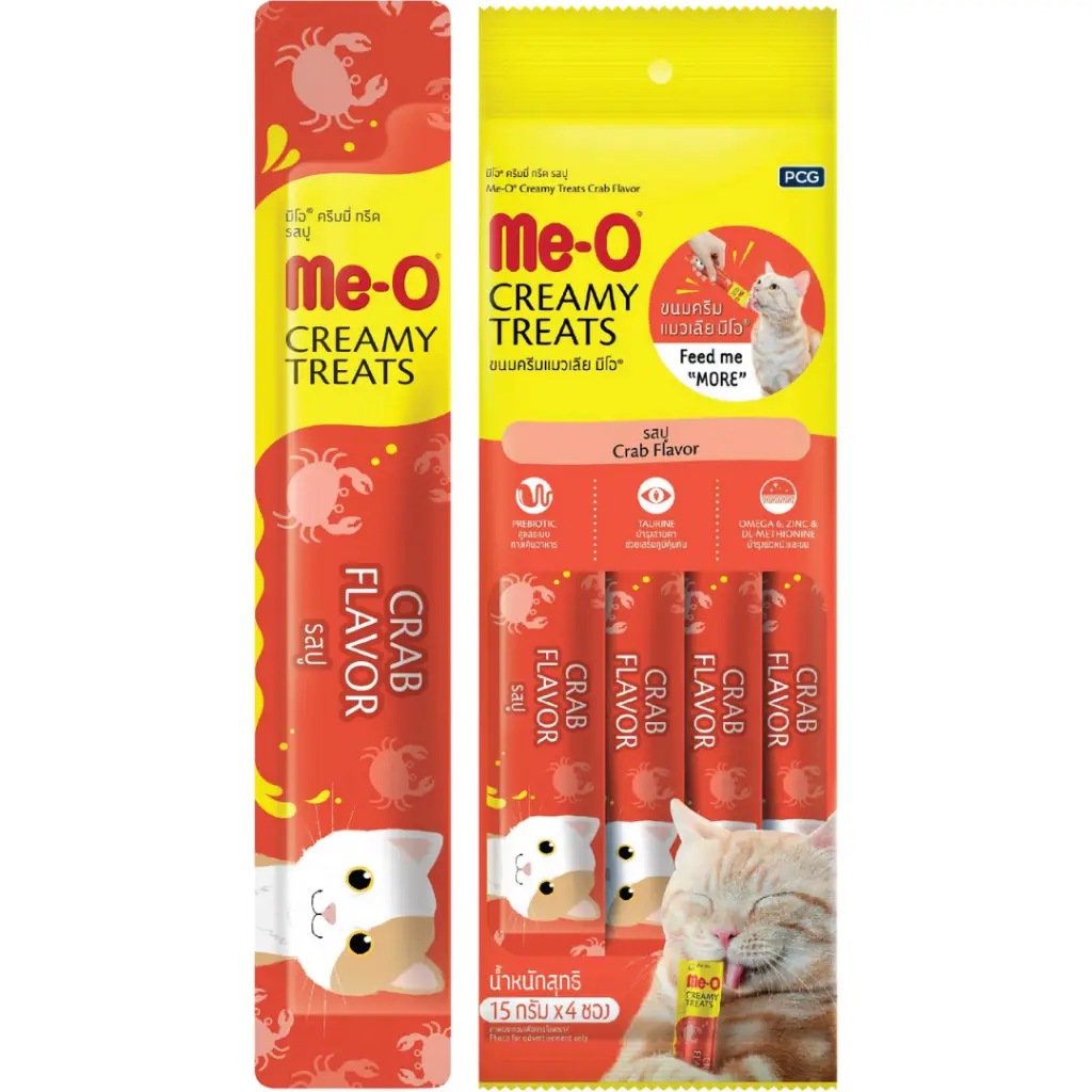 Me-O Creamy Yengeçli Krema Kedi Ödülü 4x15 Gr