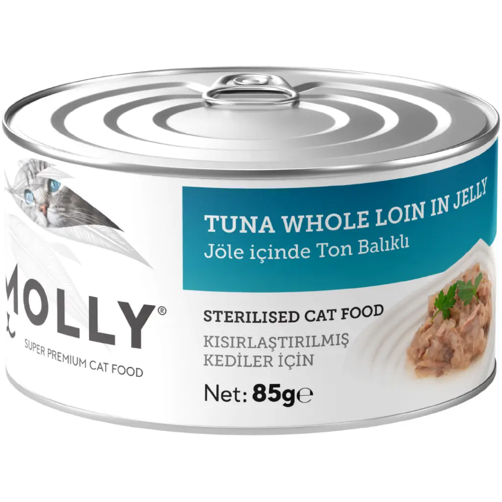 Molly Jöle İçinde Ton Balıklı Kısırlaştırılmış Kedi Konservesi 85 Gr