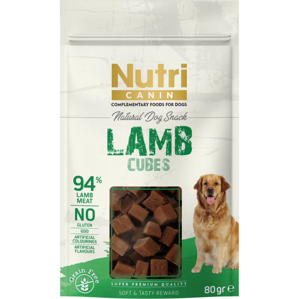 Nutri Canin Lamb Cubes Kuzu Etli Küp Köpek Ödülü 80 Gr