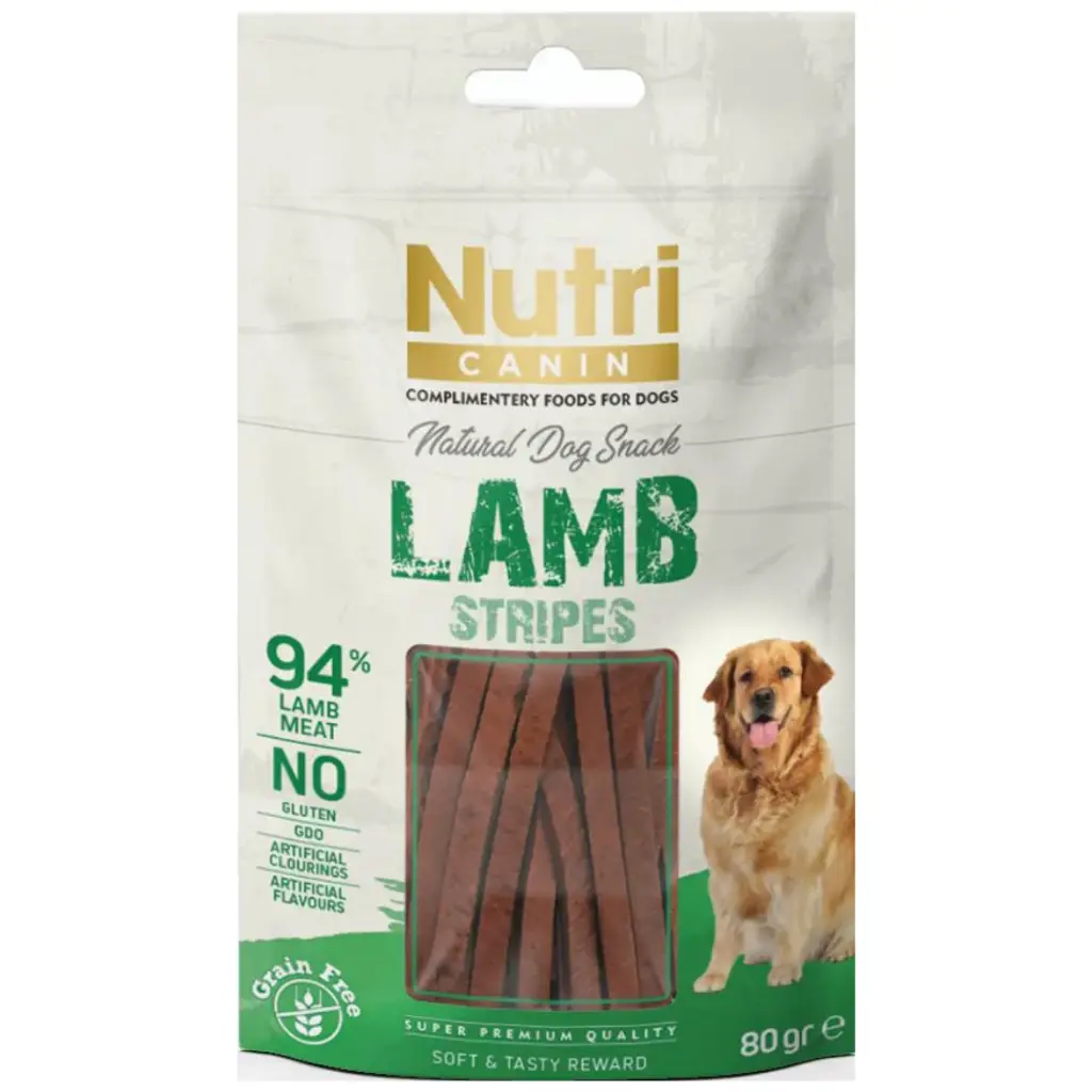 Nutri Canin Lamb Stripes Köpek Ödülü 80 Gr
