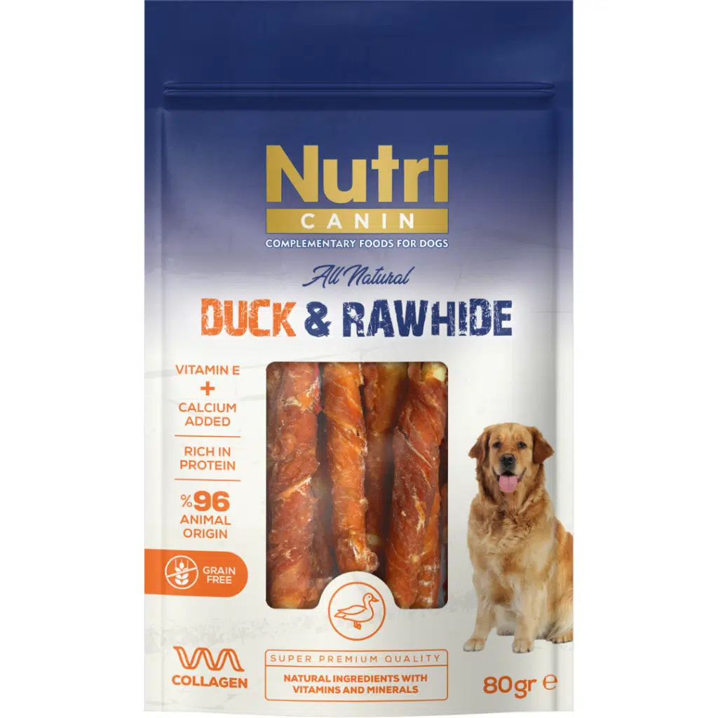 Nutri Canin Duck & Rawhide Ördek Eti Sargılı Kemik Köpek Ödülü 80 Gr