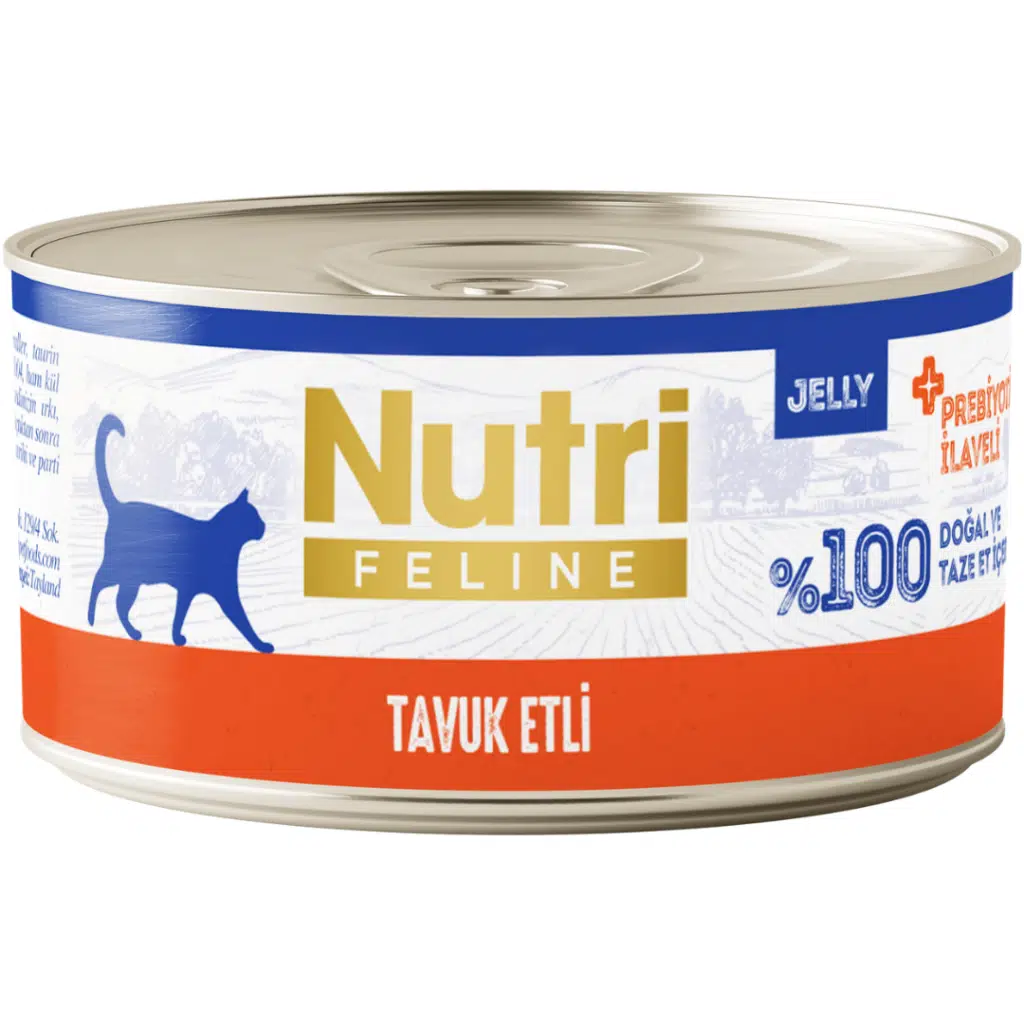 Nutri Feline Tavuk Etli Tahılsız Yetişkin Kedi Konservesi Jelly 70 Gr
