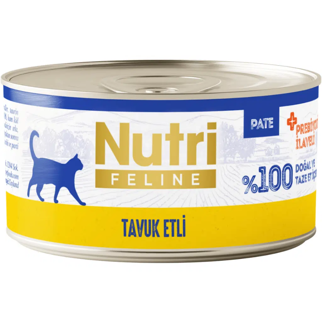 Nutri Feline Tavuk Etli Tahılsız Yetişkin Kedi Konservesi Pate 70 Gr