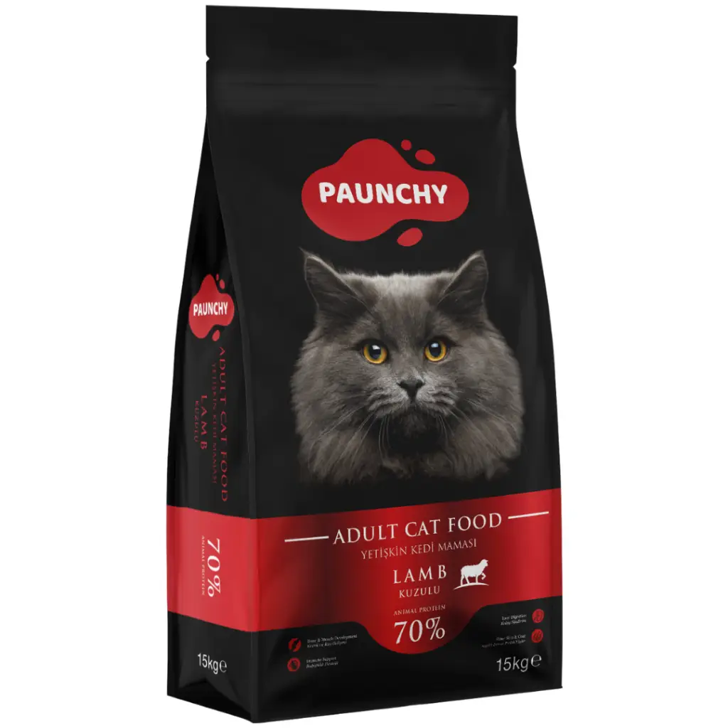 Paunchy Kuzu Etli Yetişkin Kedi Maması 15 Kg