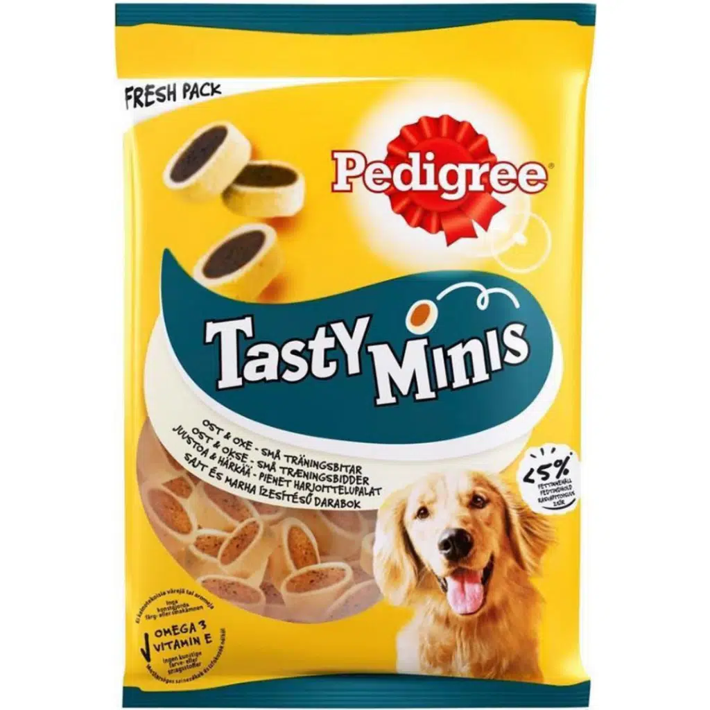 Pedigree Tasty Minis Etli ve Peynirli Köpek Ödül Maması 140 Gr