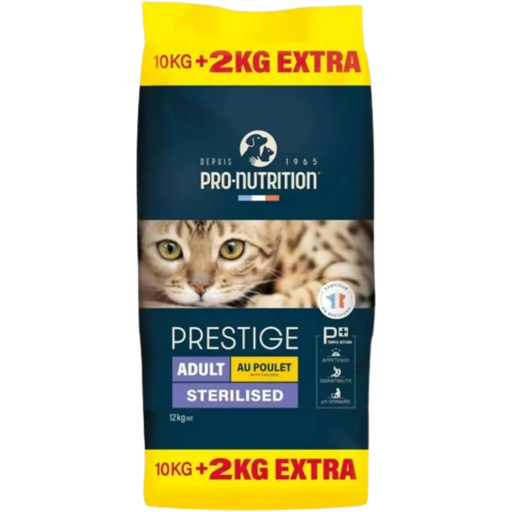 Pro Nutrition Prestige Sterilised Tavuklu Kısırlaştırılmış Kedi Maması 10+2 Kg
