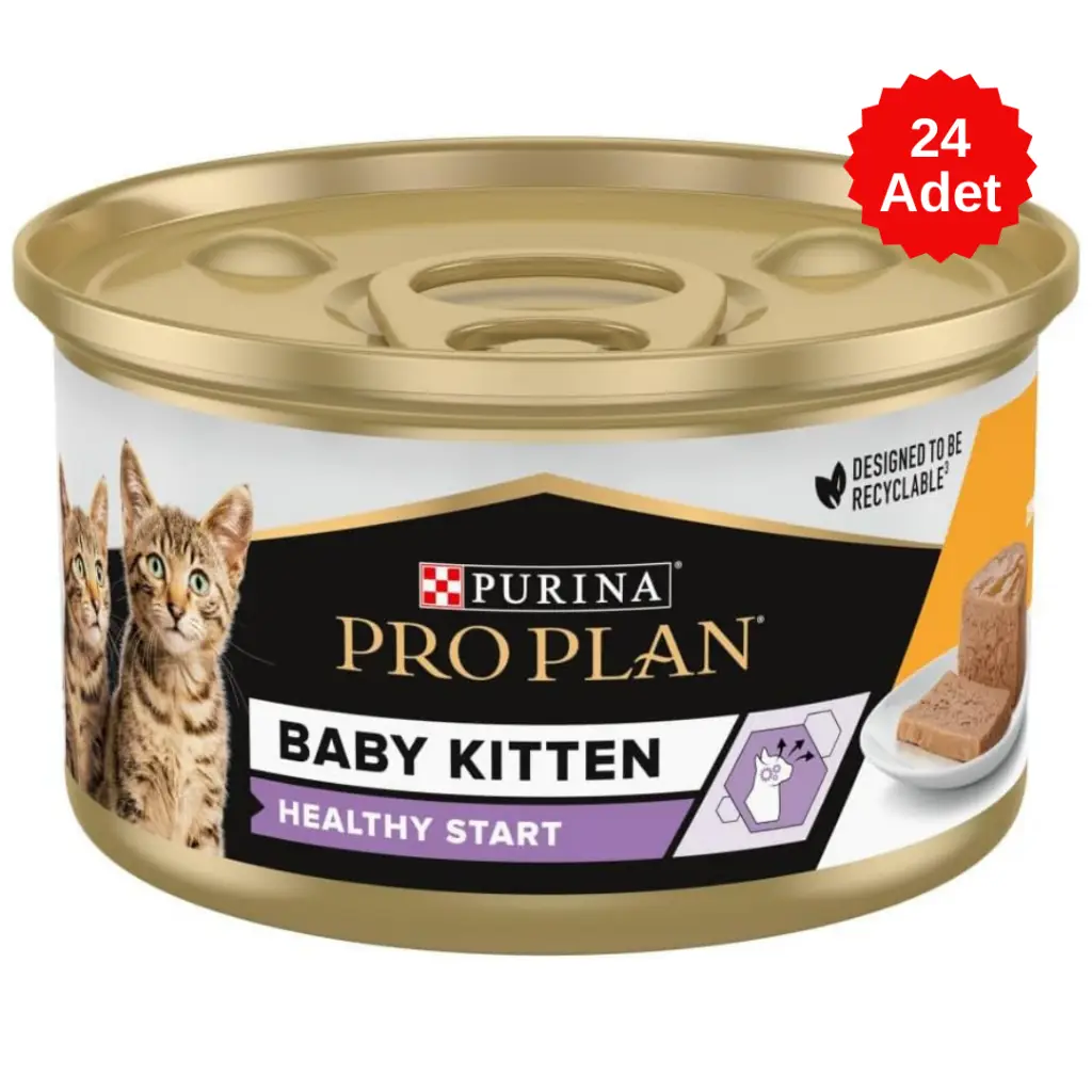 Pro Plan Baby Kitten Tavuklu Yavru Kedi Konservesi 85 Gr 24 Adet