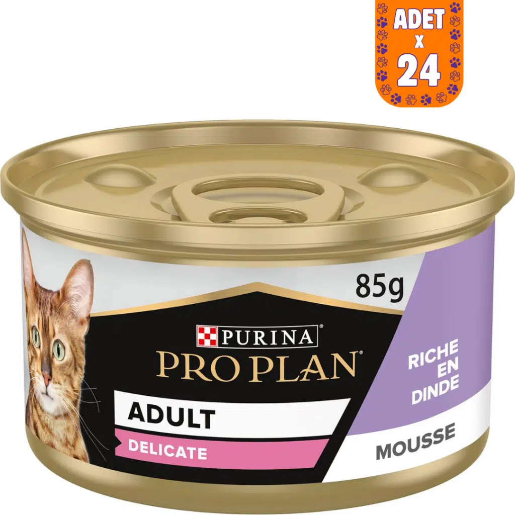 Pro Plan Delicate Hindi Etli Yetişkin Kedi Konservesi 85 Gr 24 Adet