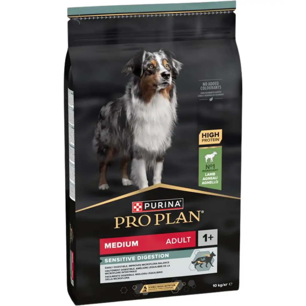 Pro Plan Sensitive Digestion Kuzu Etli Medium Adult Orta Irk Yetişkin Köpek Maması 10 Kg