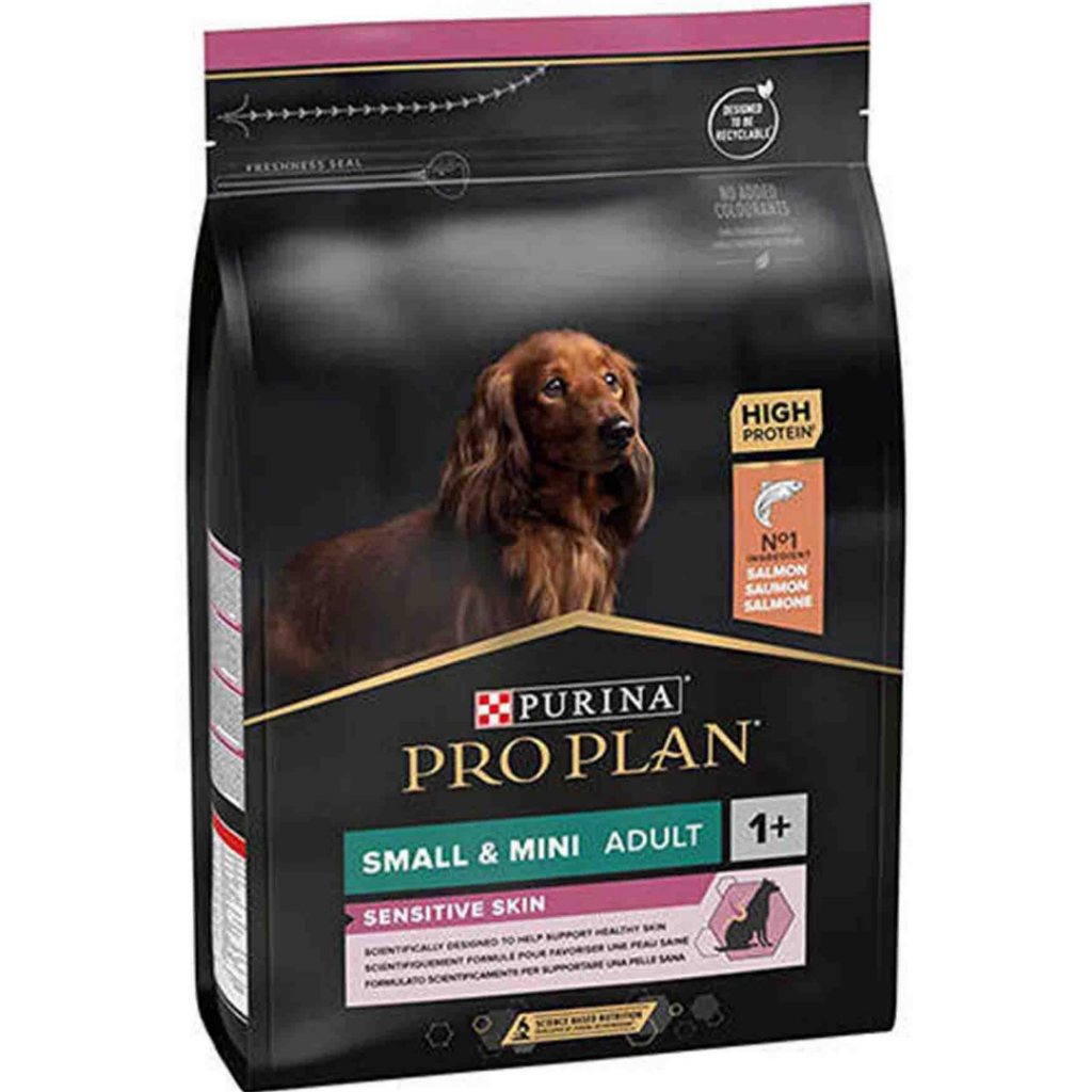Pro Plan Sensitive Skin Small Mini Adult Somonlu Küçük Irk Yetişkin Köpek Maması 3 Kg