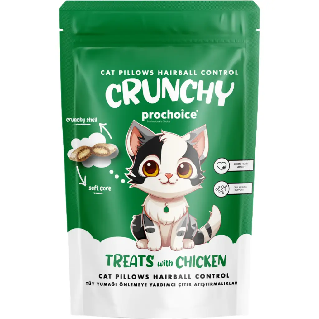 Prochoice Crunchy Hairball Tüy Yumağı Önlemeye Yardımcı Tavuklu Çıtır Atıştırmalık 60 Gr