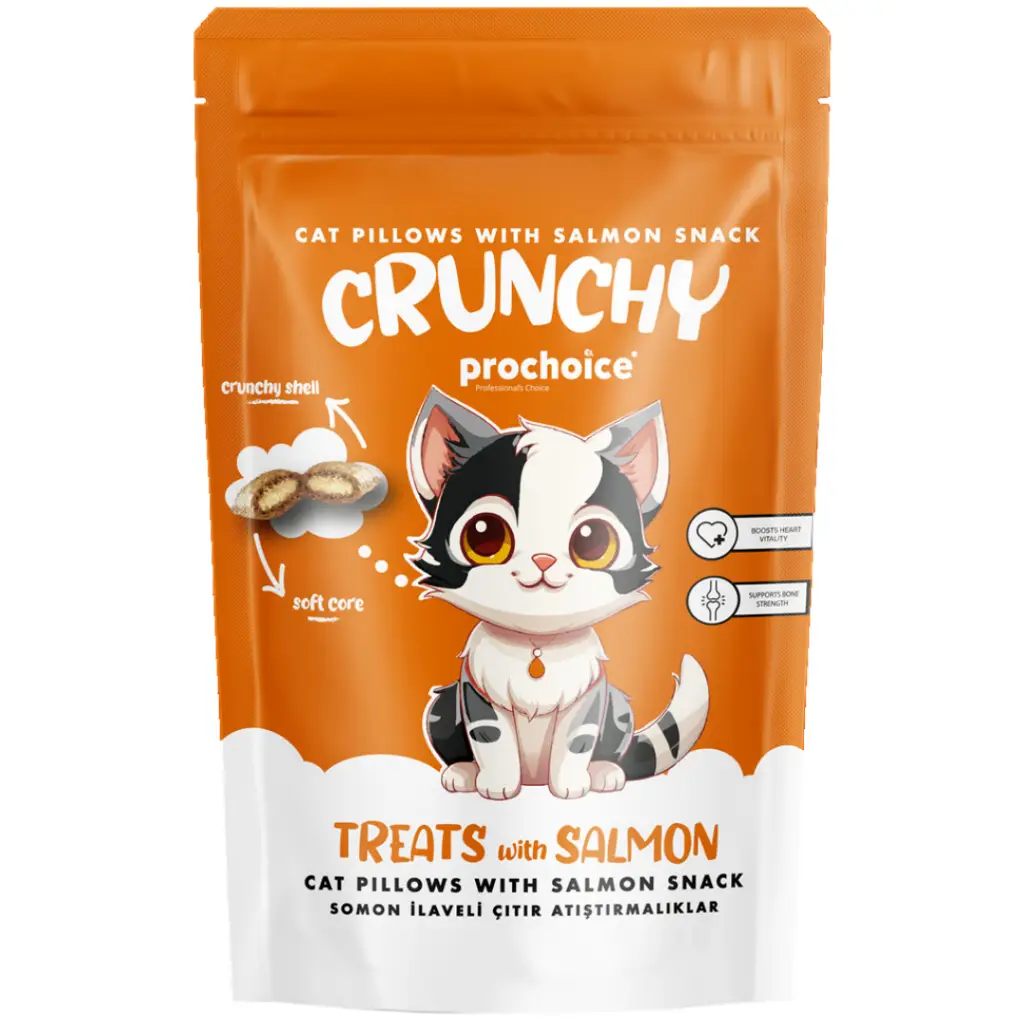 Prochoice Crunchy Kediler İçin Somon Balığı İlaveli Çıtır Atıştırmalık 60 Gr