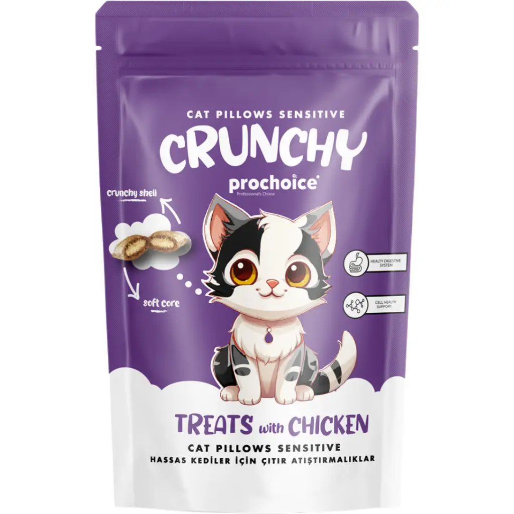 Prochoice Crunchy Sensitive Hassas Kediler İçin Çıtır Atıştırmalık 60 Gr