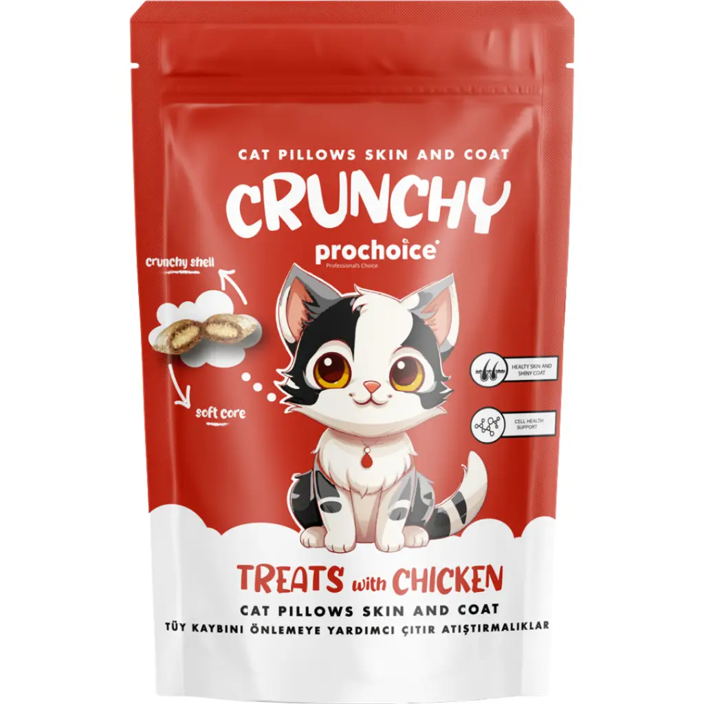 Prochoice Crunchy Skin & Coat Tüy Kaybını Önlemeye Yardımcı Tavuklu Çıtır Atıştırmalık 60 Gr