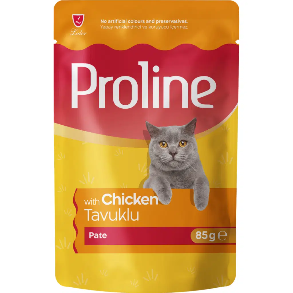 Proline Pate Tavuklu Yetişkin Kedi Pouch Yaş Mama 85 Gr