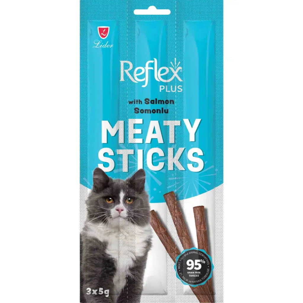 Reflex Plus Meaty Stick Somonlu Kedi Ödül Çubuğu 3x5 Gr