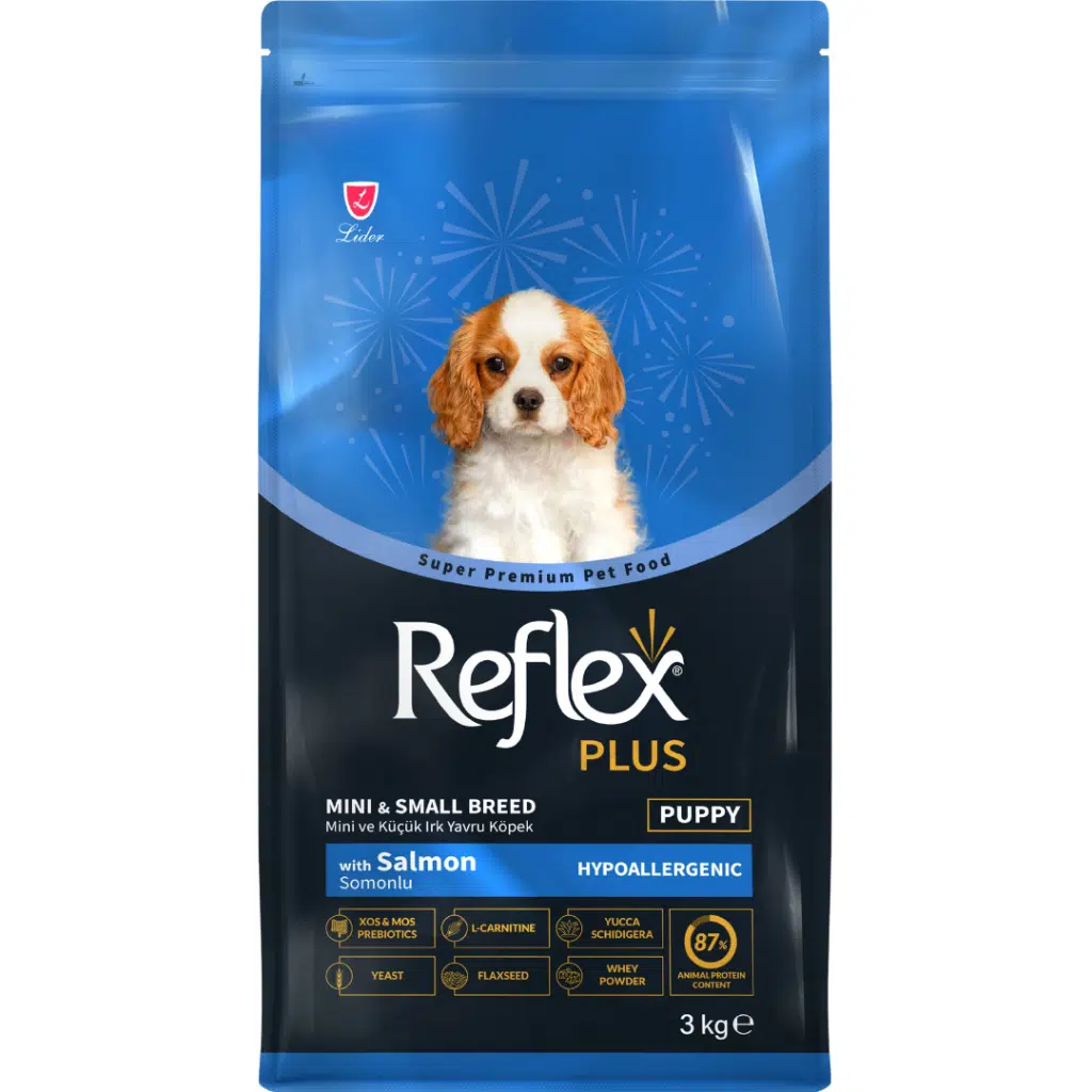 Reflex Plus Somonlu Mini ve Küçük Irk Puppy Yavru Köpek Maması 3 Kg