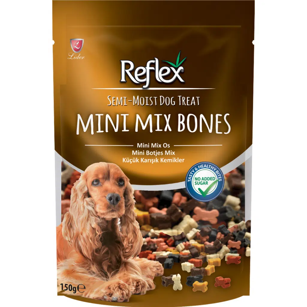 Reflex Semi-Moist Mini Karışık Kemikler Köpek Ödülü 150 Gr