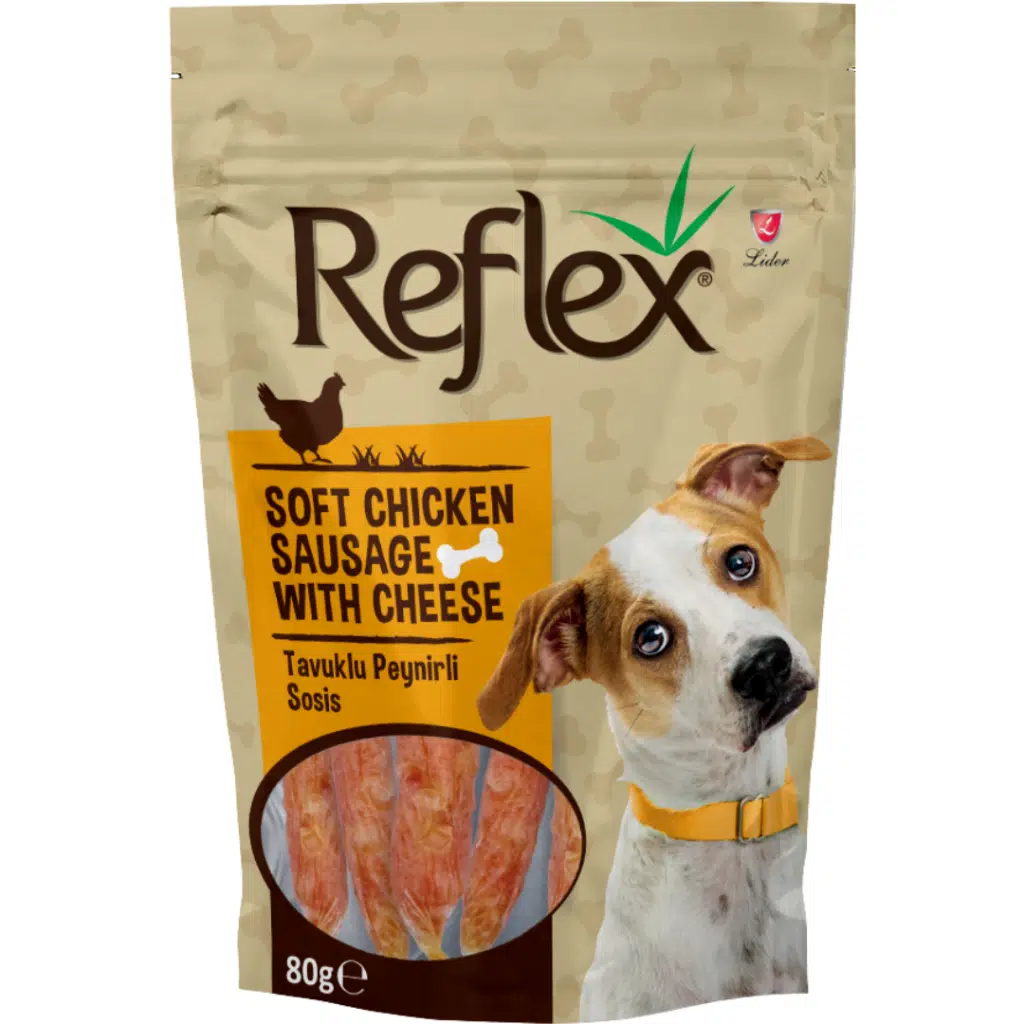 Reflex Tavuklu Peynirli Sosis Köpek Ödülü 80 Gr