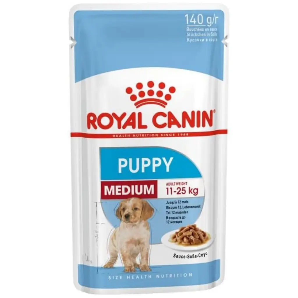 Royal Canin Medium Puppy Gravy Pouch Orta Irk Yavru Köpek Yaş Maması 140 Gr