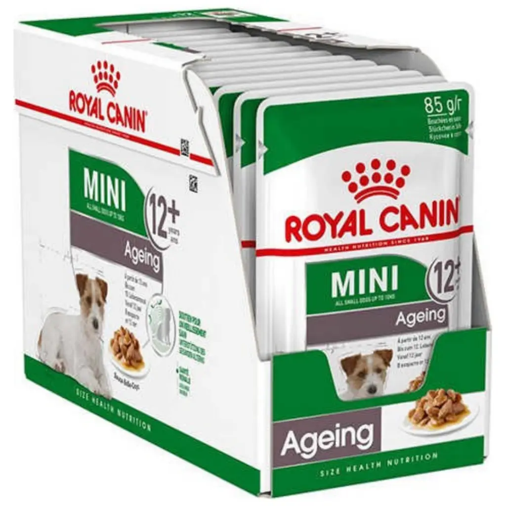 Royal Canin Mini Ageing 12+ Gravy Pouch Yaşlı Köpek Yaş Maması 85 Gr 12 Adet