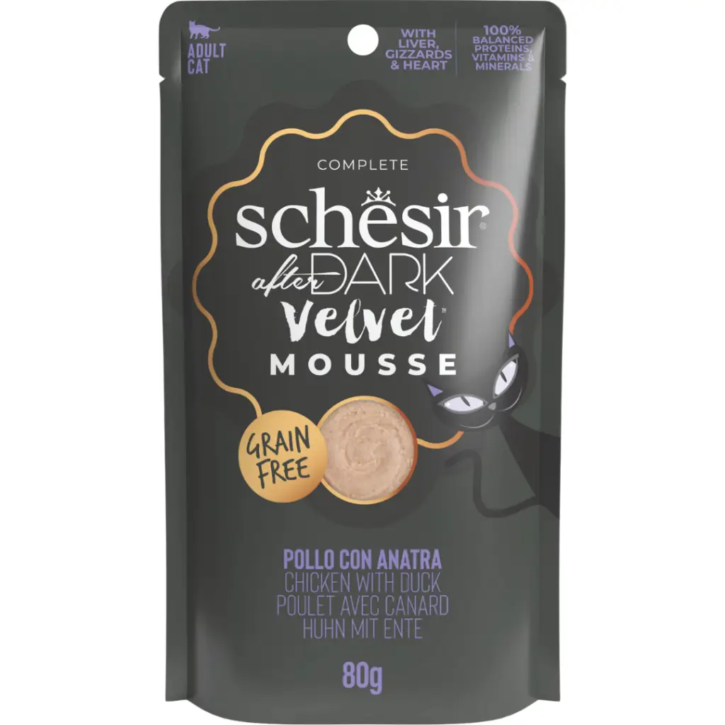 Schesir After Dark Tavuklu ve Ördekli Mus Pouch Kedi Yaş Maması 80 Gr