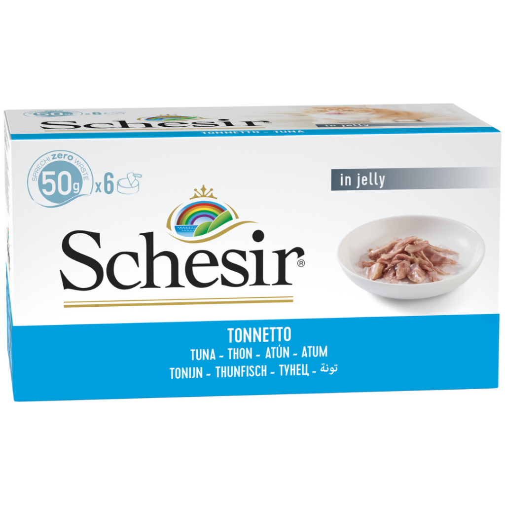 Schesir Cat Jelly Multipack Ton Balıklı Kedi Konservesi 6x50 Gr