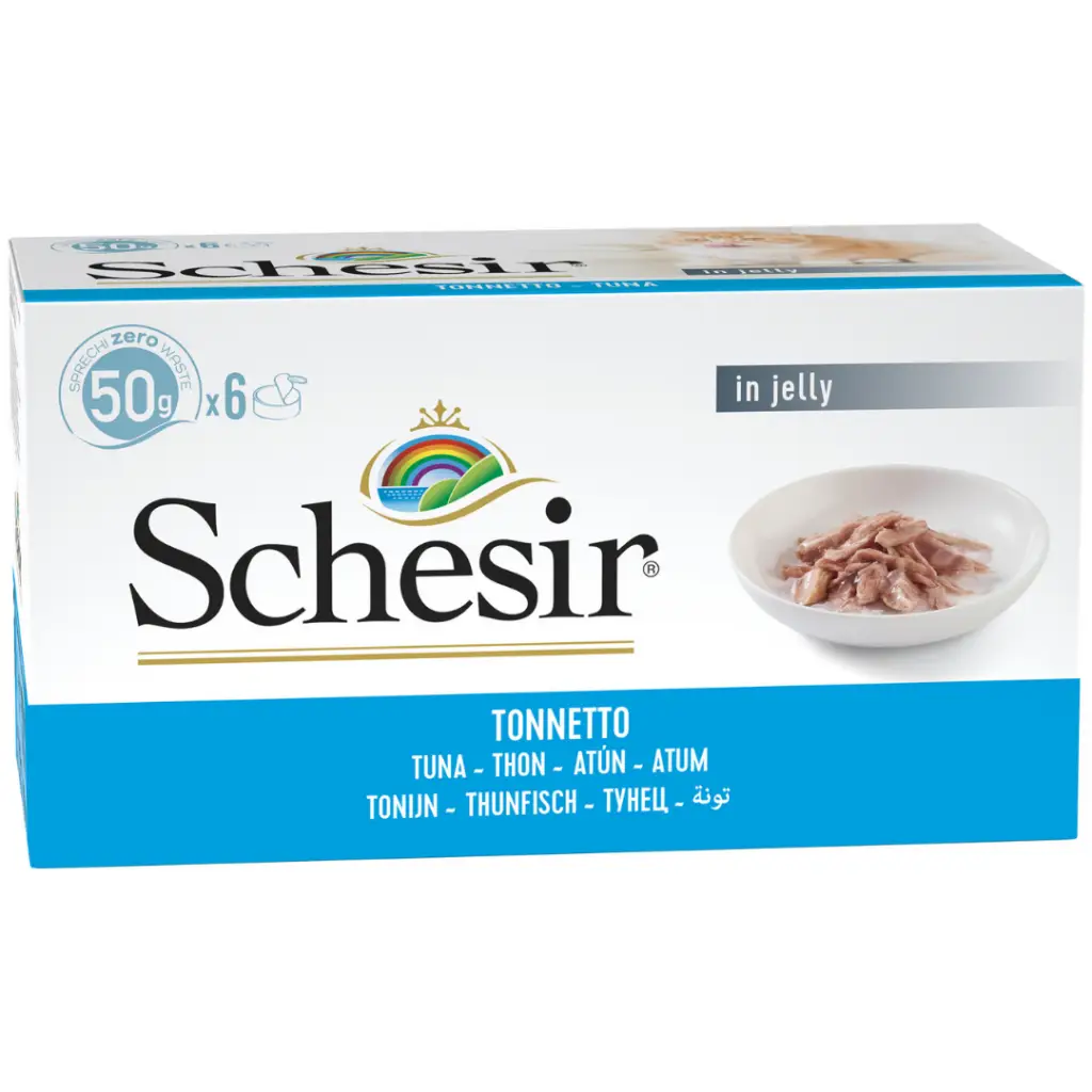 Schesir Cat Jelly Multipack Ton Balıklı Kedi Konservesi 6x50 Gr