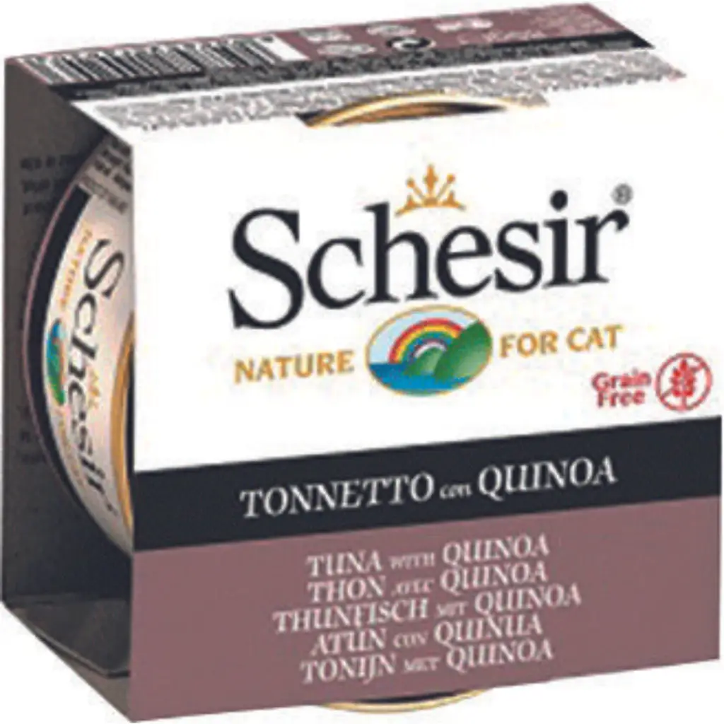 Schesir Cat Jelly Tahılsız Ton Balıklı ve Kinoalı Kedi Konservesi 85 Gr