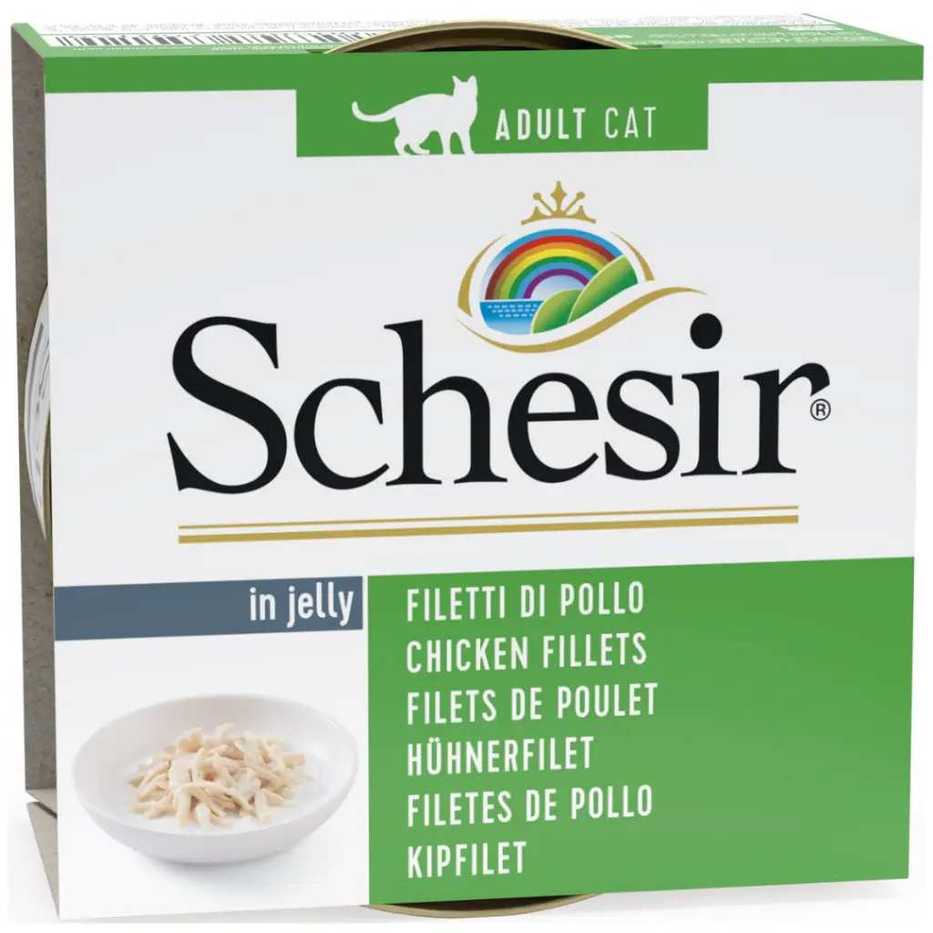 Schesir Cat Jelly Tavuk Filetolu Ve Pirinçli Kedi Konservesi 85 Gr
