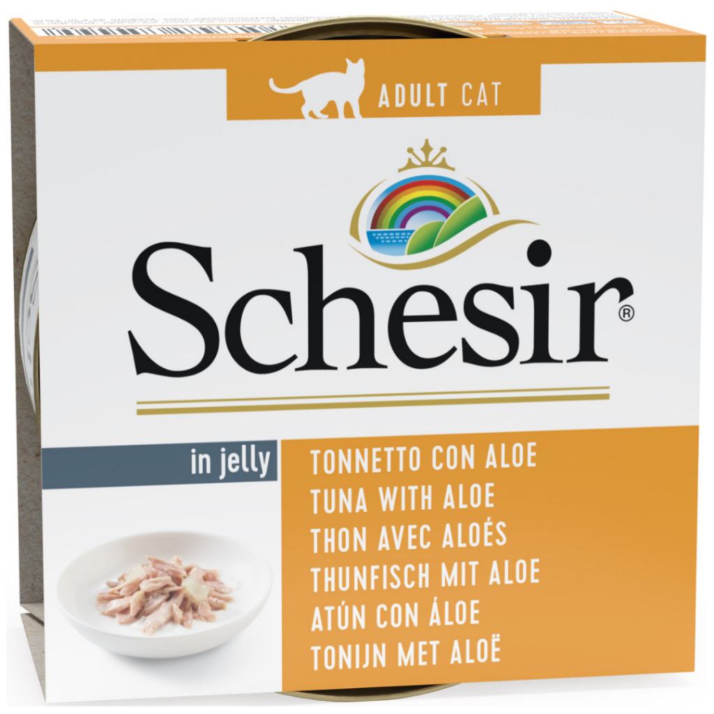 Schesir Cat Jelly Ton Balıklı Ve Aloeveralı Kedi Konservesi 85 Gr