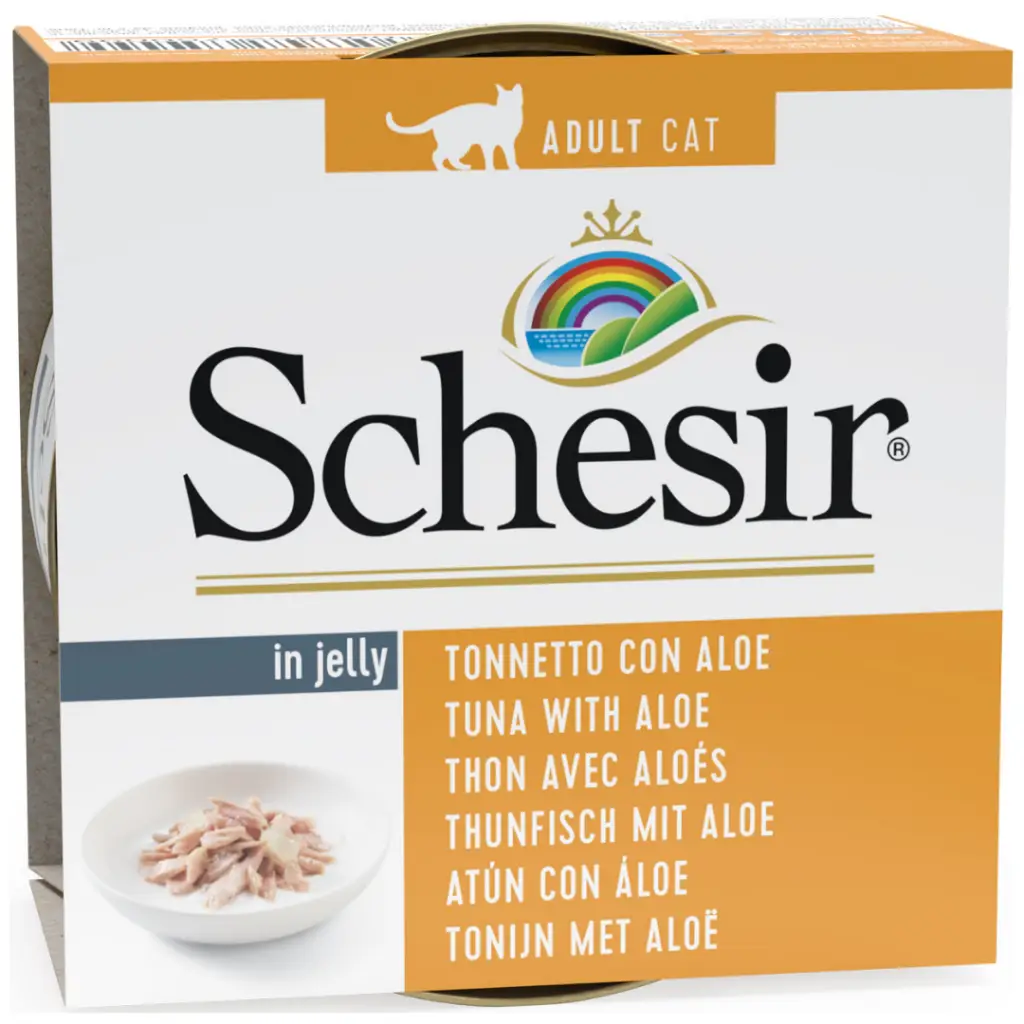 Schesir Cat Jelly Ton Balıklı ve Aloeveralı Kedi Konservesi 85 Gr