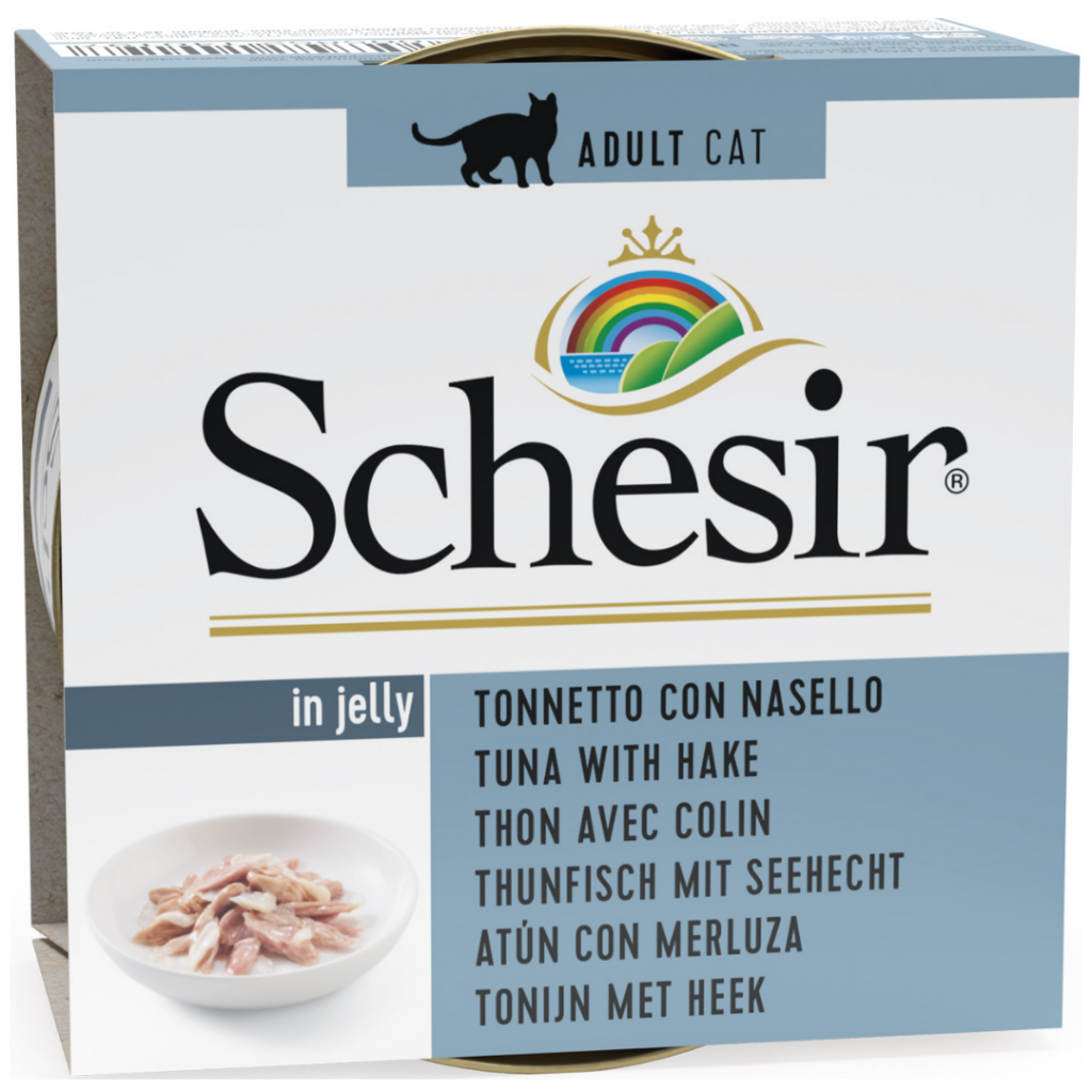 Schesir Cat Jelly Ton Balıklı ve Berlam Balıklı Kedi Konservesi 85 Gr
