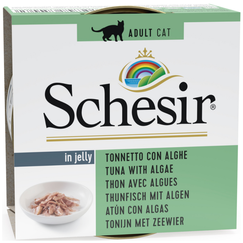 Schesir Cat Jelly Ton Balıklı Ve Deniz Bitkili Kedi Konservesi 85 Gr
