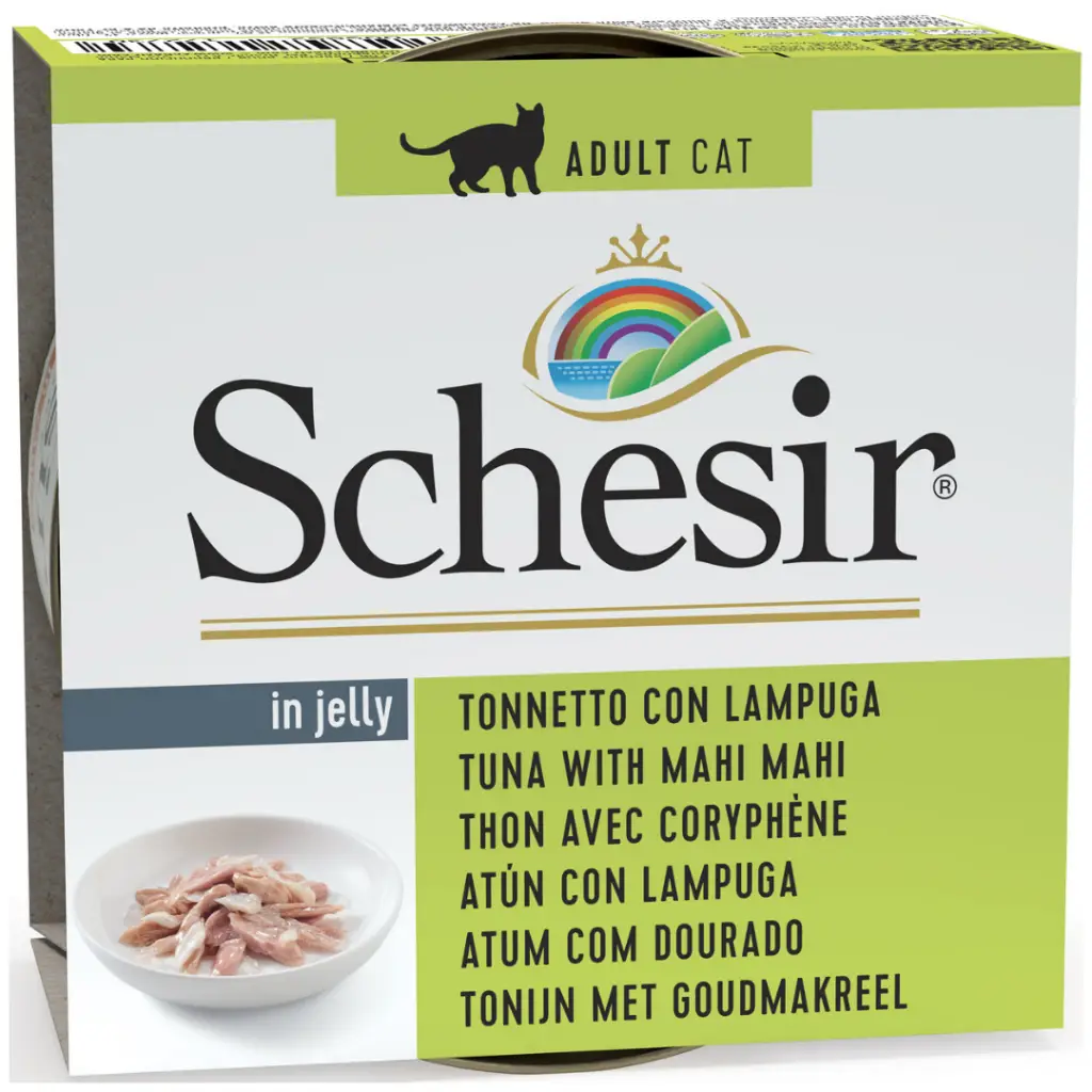 Schesir Cat Jelly Ton Balıklı ve Lambukalı Jöle İçerisinde Kedi Konservesi 85 Gr