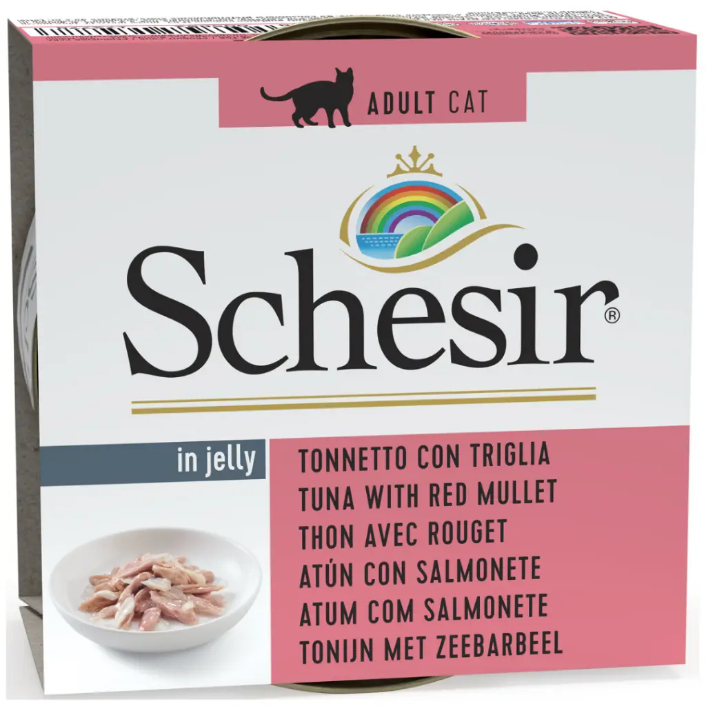 Schesir Cat Jelly Ton ve Barbunya Balıklı Kedi Konservesi 85 Gr