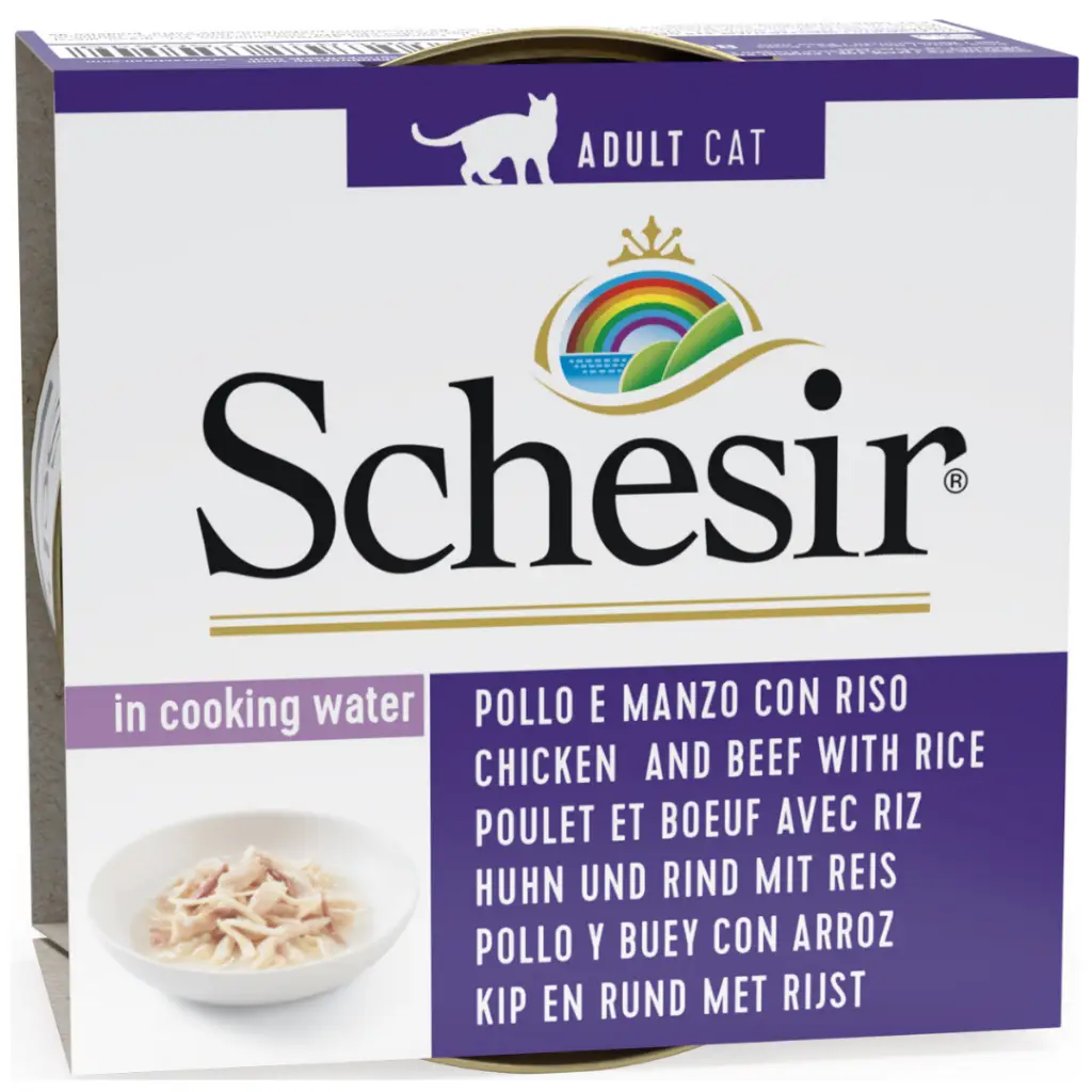 Schesir Cat Natural Tavuk Ve Sığır Etli Kedi Konservesi 85 Gr