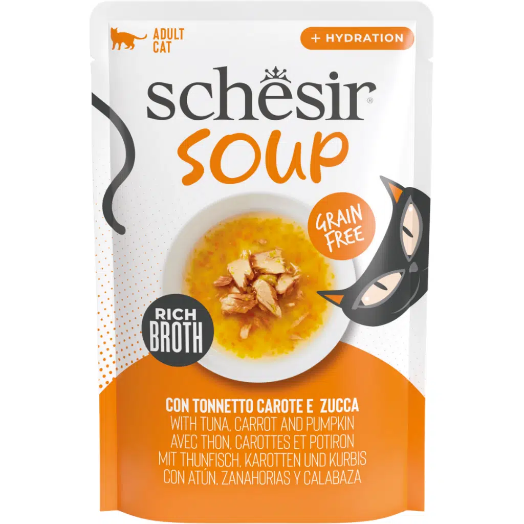 Schesir Soup Ton Balığı İle Bal Kabağı Yetişkin Kedi Çorbası Pouch 40 Gr