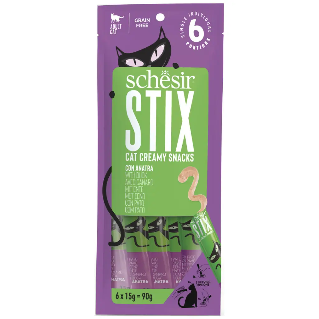 Schesir Stix Ördekli Kedi Ödülü 6x15 Gr