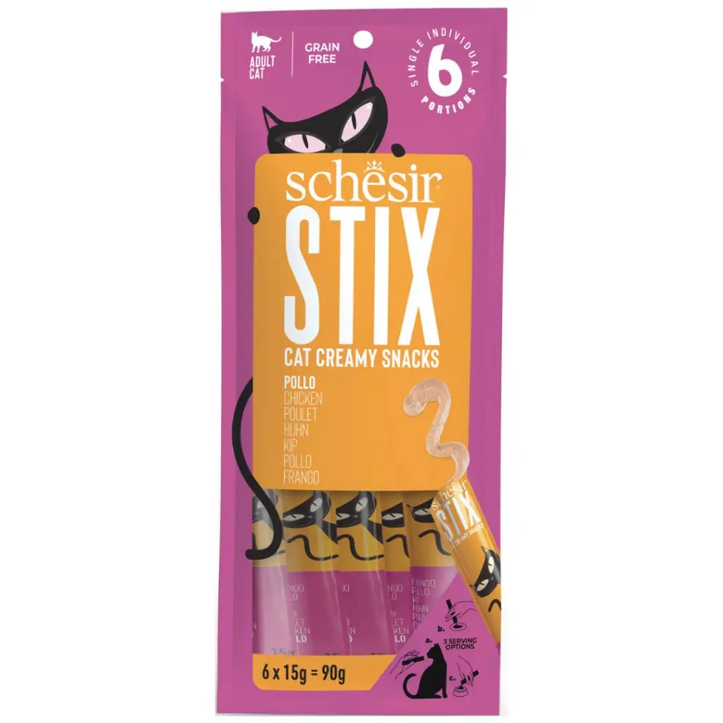 Schesir Stix Tavuklu Kedi Ödülü 6x15 Gr