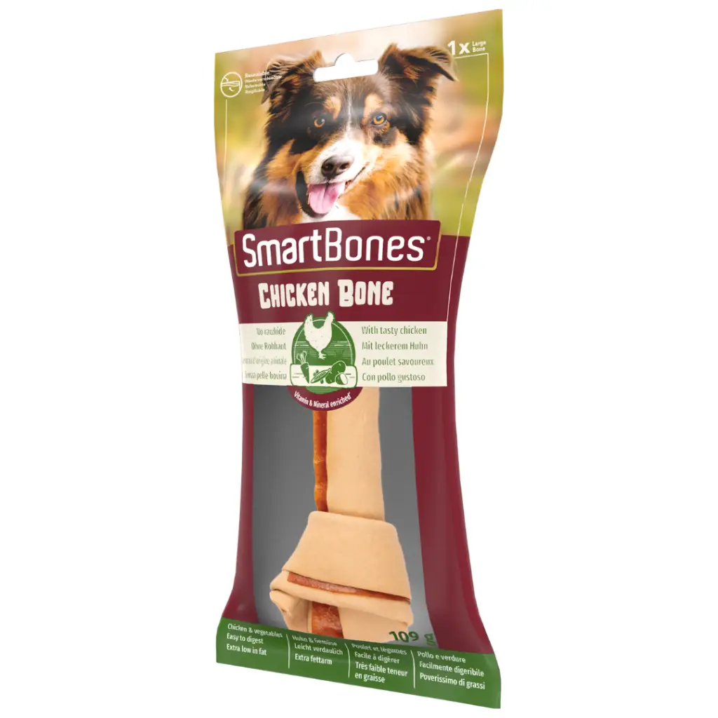 SmartBones Tavuklu Düğüm Köpek Ödül Kemiği Large 109 Gr