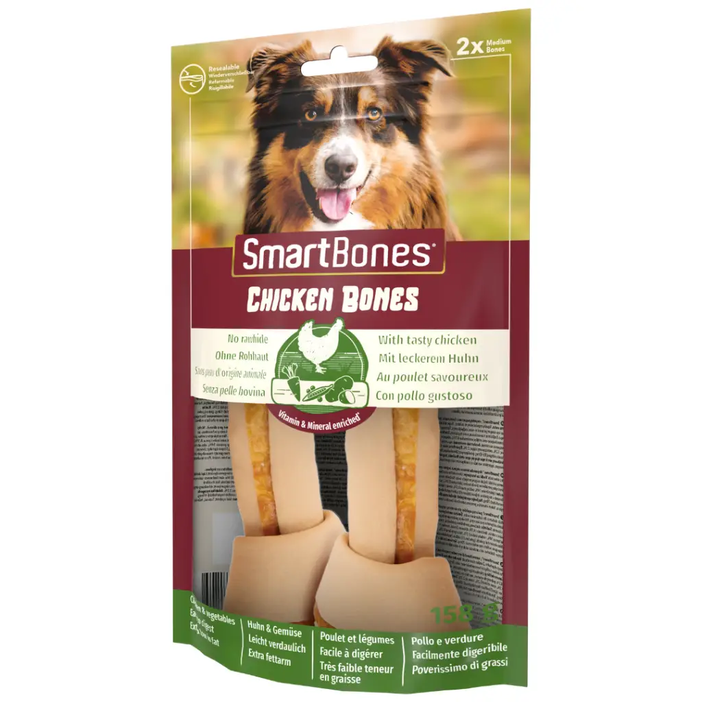 SmartBones Tavuklu Düğüm Köpek Ödül Kemiği Medium 2'li 158 Gr