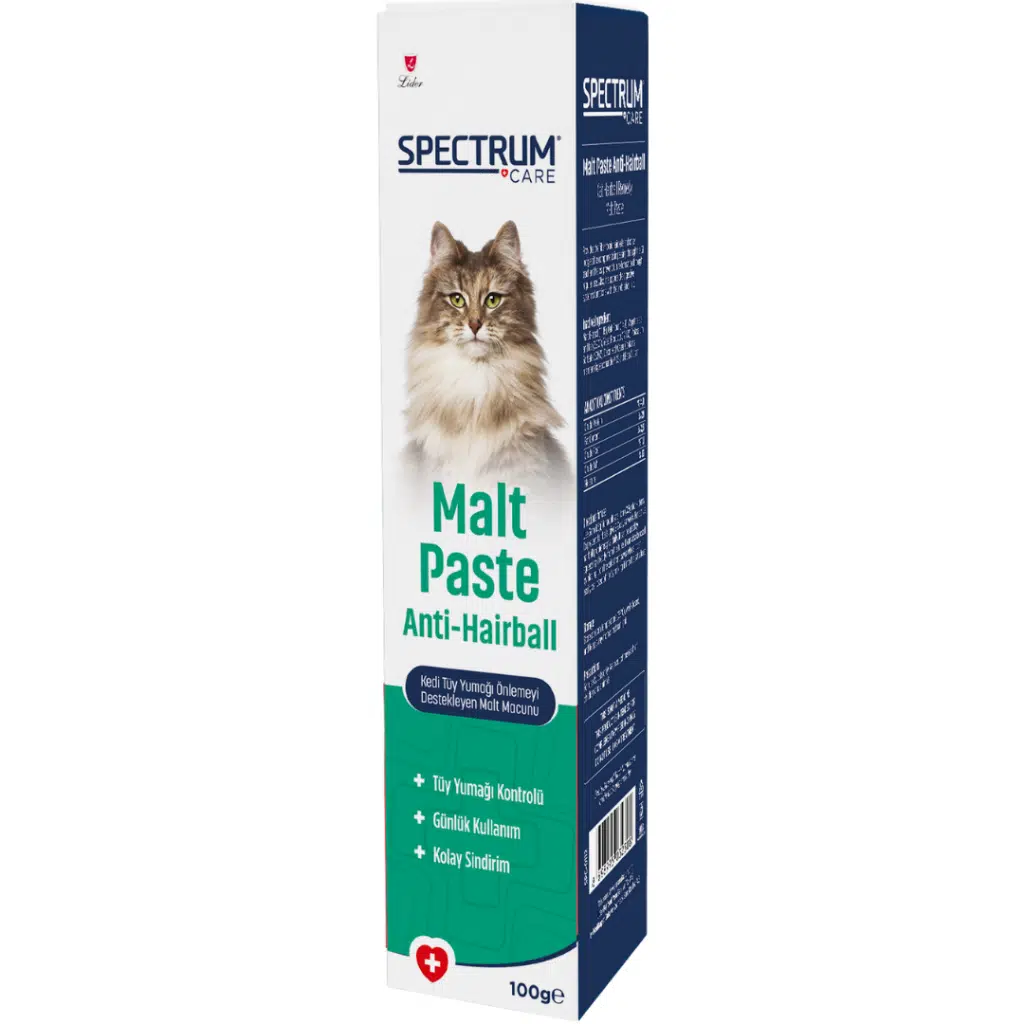 Spectrum Anti-Hairball Kedi Tüy Yumağı Önlemeyi Destekleyen Malt Macun 100 Gr