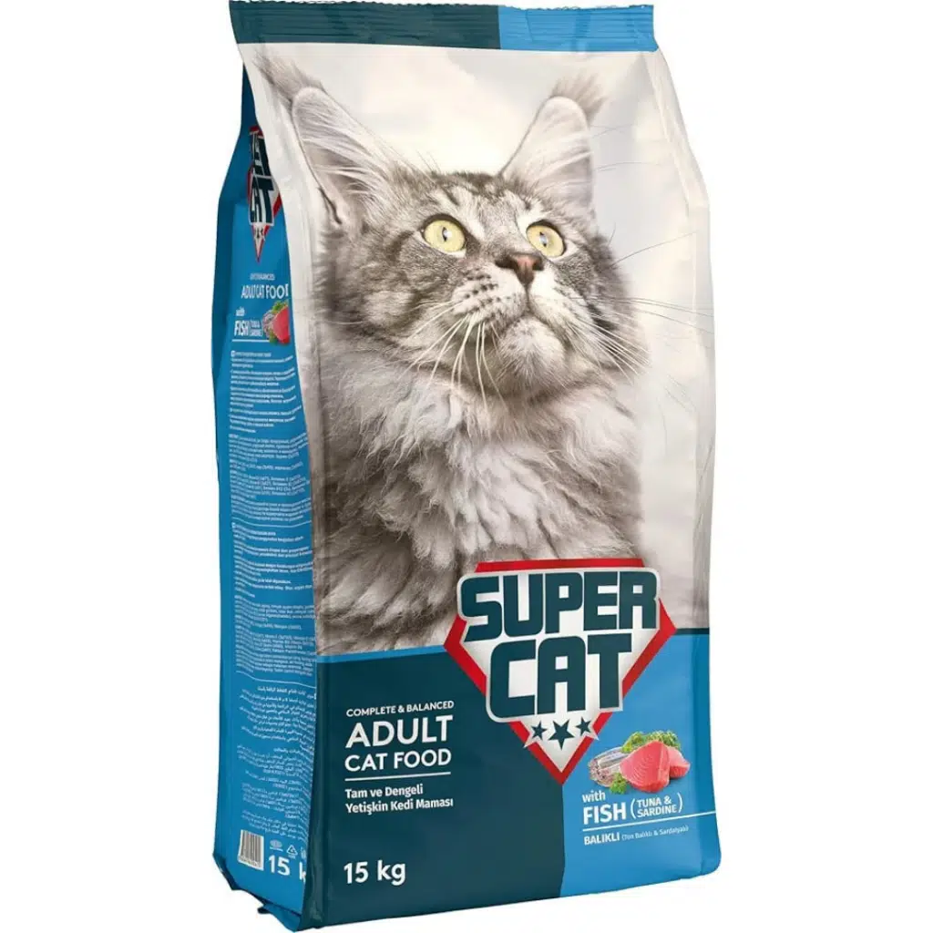 Super Cat Balıklı Yetişkin Kedi Maması 15 Kg