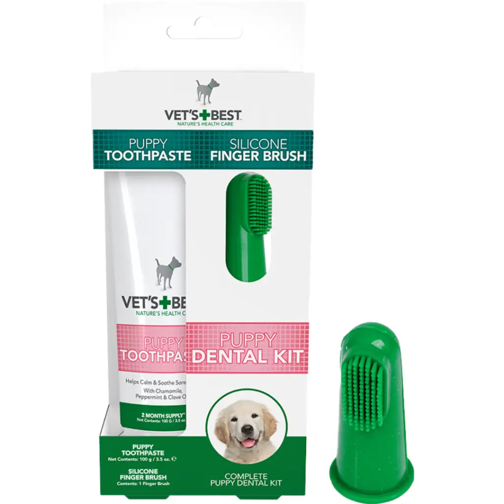 Vet's Best Yavru Köpekler İçin Ağız ve Diş Bakım Seti 
