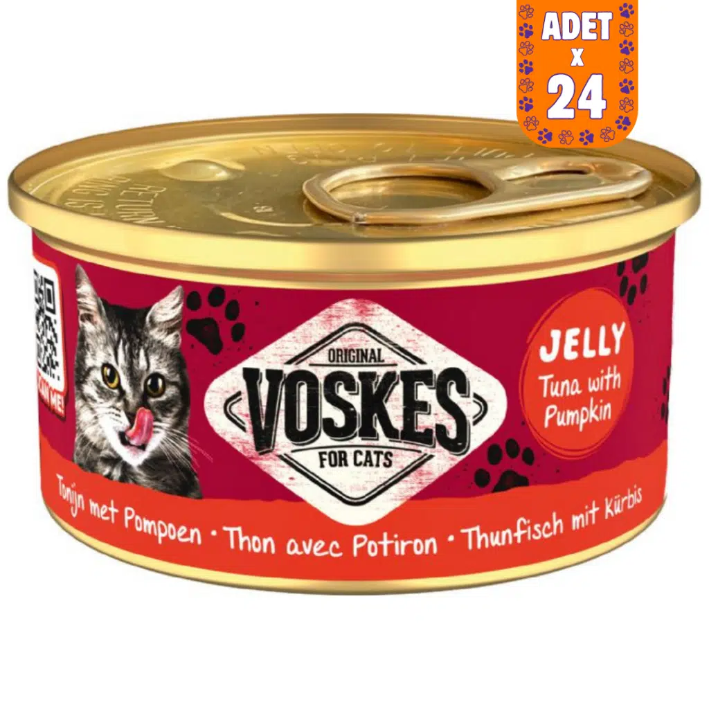 Voskes Ton Balıklı ve Balkabaklı Kedi Konservesi 24x85 Gr