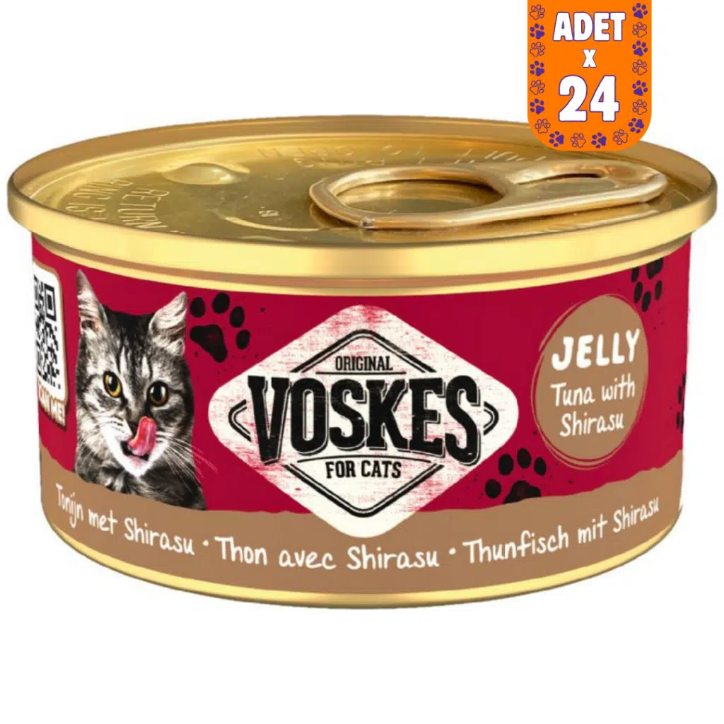 Voskes Ton Balıklı ve Şirasulu Kedi Konservesi 24x85 Gr