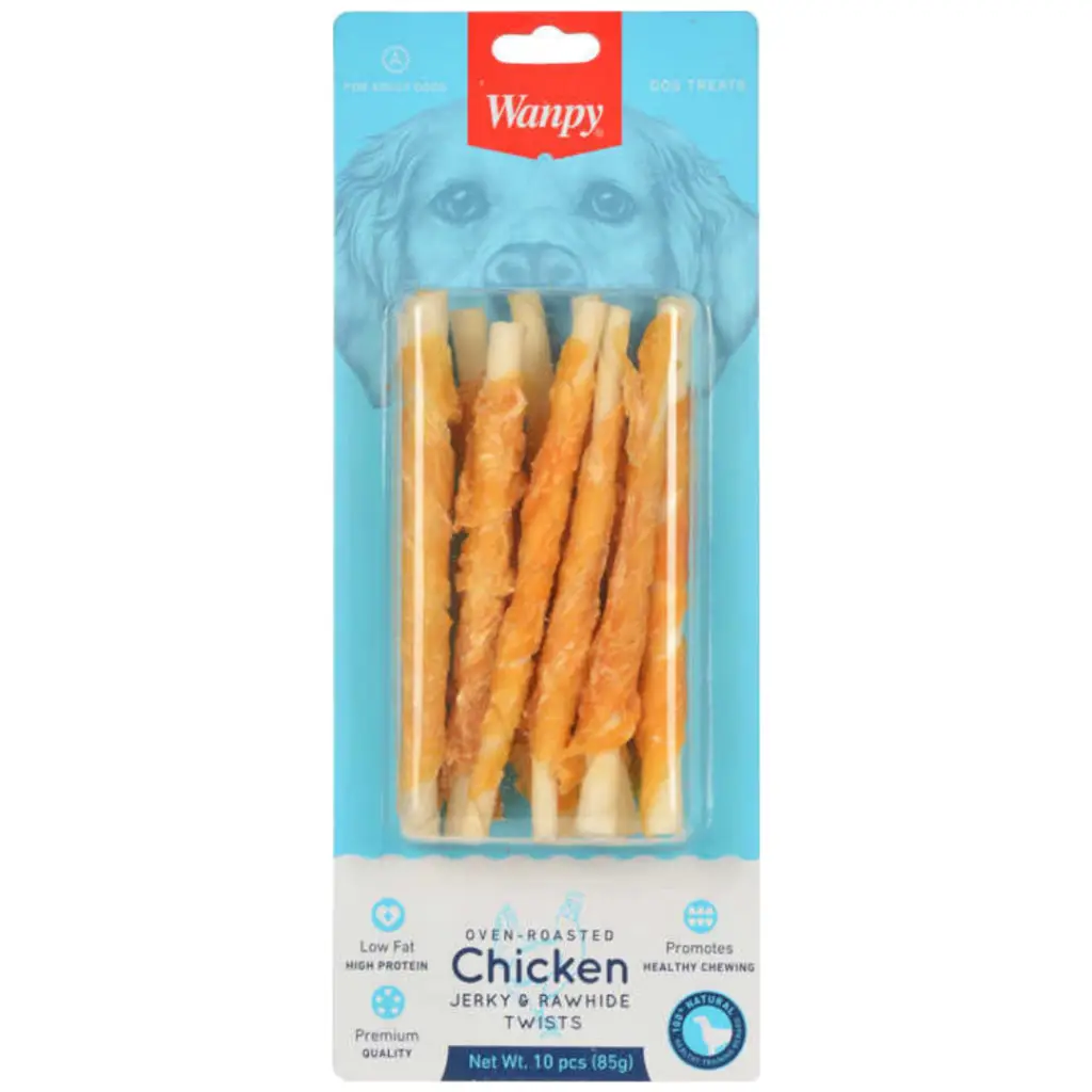 Wanpy Gerçek Tavuk Sargılı Burgu Kemik Köpek Ödülü 10 Lu 85 Gr