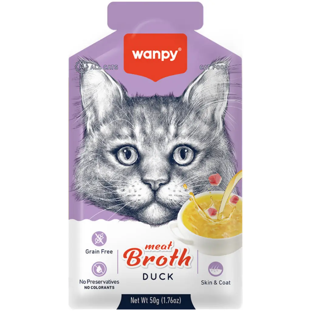 Wanpy Meat Broth Ördek Etli Kedi Çorbası 50 Gr
